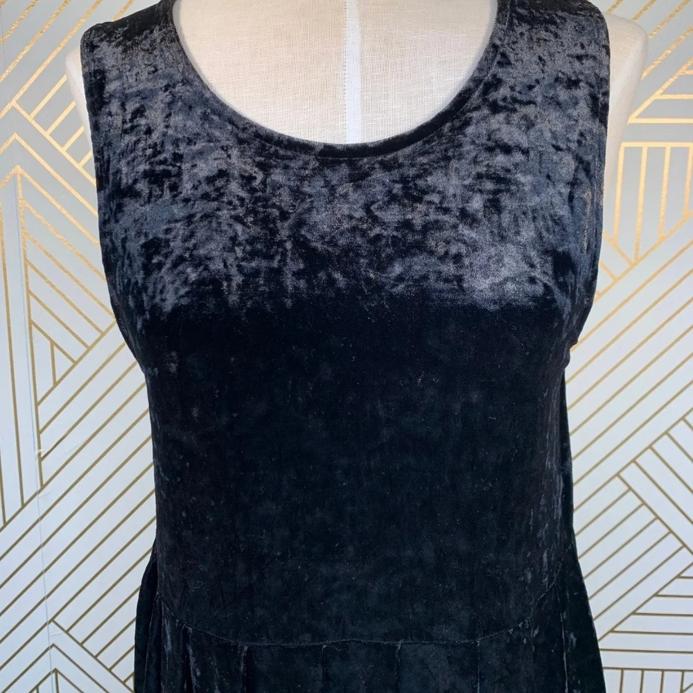Minkpink Clean Little Black Velvet Dress Sheer - Picture 3 of 8
